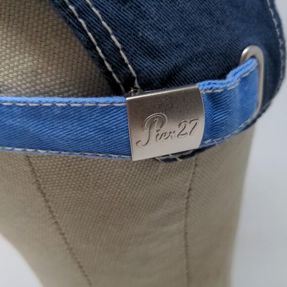 Cancun 74 Riviera Maya Slideback Hat Blue Embroidered Logo One Size Blue - Picture 8 of 13